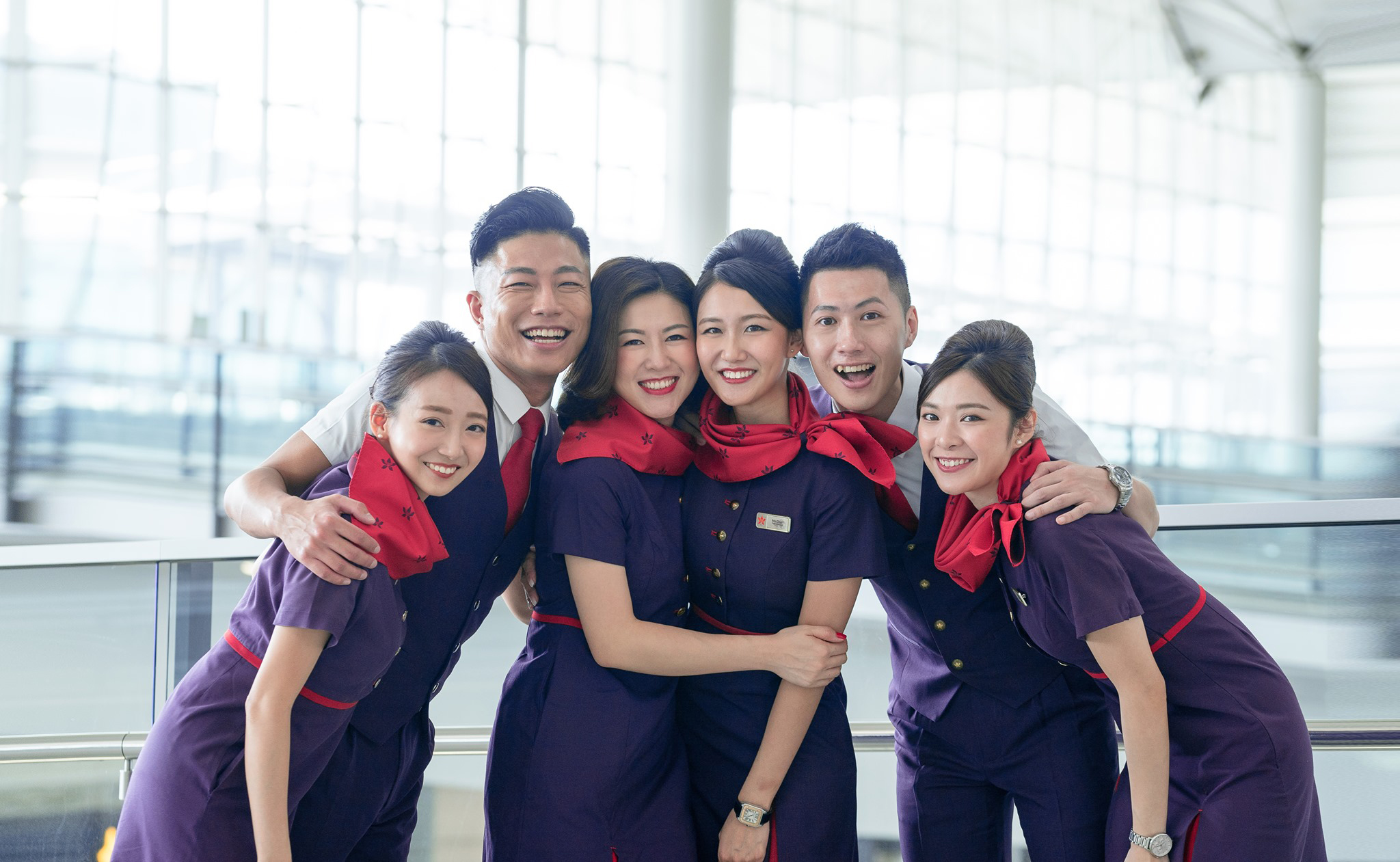 Embrace Home Kong - Hong Kong Airlines crew